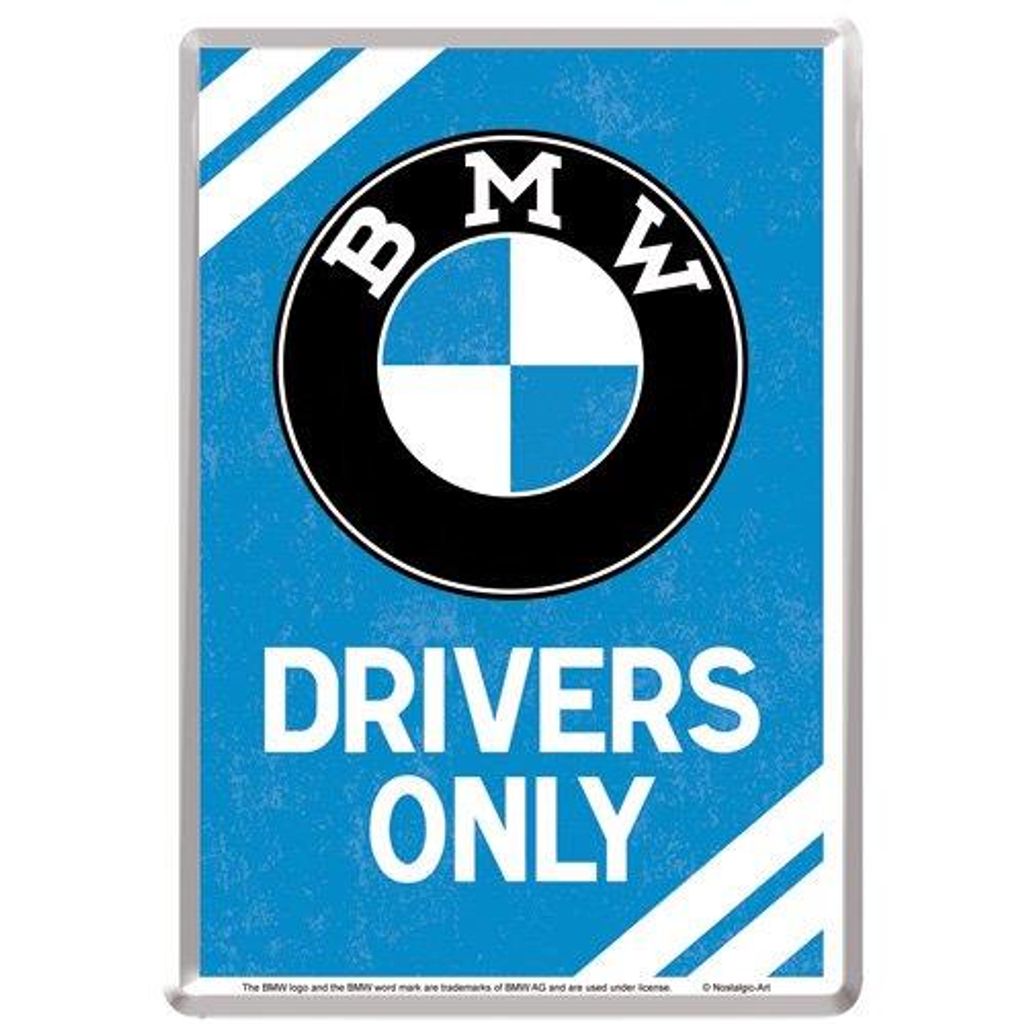 Nostalgic-Art - Carte postale en métal - BMW - BMW Drivers Image du produit 