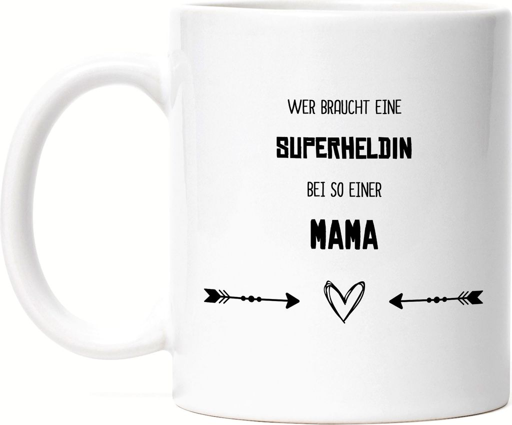 Wer Braucht Superheldin Tasse Beste Mama Der Welt Geschenkidee Muttertag Geburtstag