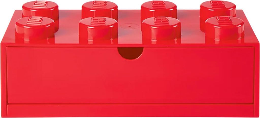 LEGO Spiel Schreibtischschublade 8er rot Schreibtisch Organizer Aufbewahrung