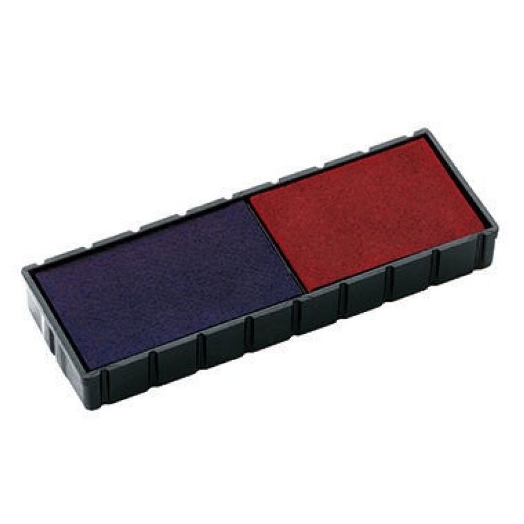 COLOP Ersatzstempelkissen E/12/2 blau/rot Doppelpack 2 Stück