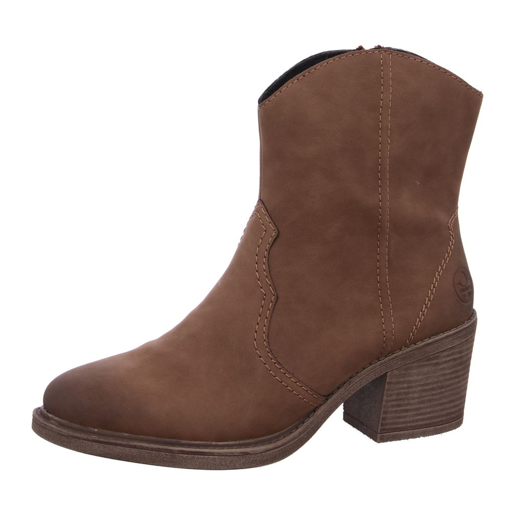 Rieker Damen Stiefelette Cowboy Boot Blockabsatz Western Produktbild 