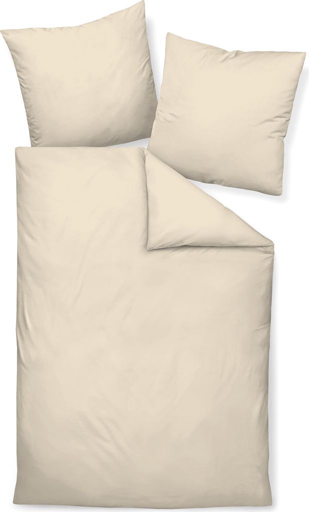 Traumschloss Mako-Satin Bettwäsche uni 155 x 220 cm creme UNI, unifarben