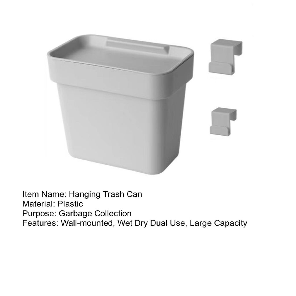 1,84 Gallonen (ca. 7 l) hängender Mülleimer mit Deckel, an der Wand  montierter Küchenabfallbehälter, geeignet für Wohnmobil, Schranktür,  Badezimmer, Kompostbehälter am Waschbeckenboden, 1 Stück weiß, aktuelle  Trends, günstig kaufen