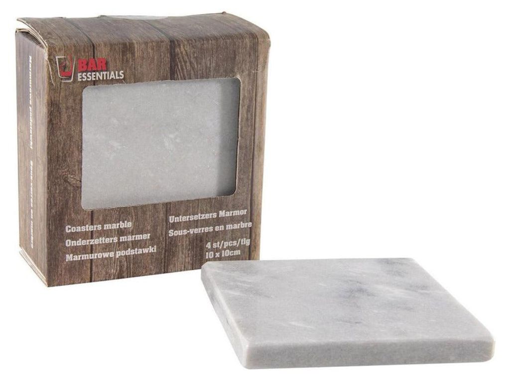 Altre marche Sottobicchieri in marmo 10X10 cm 4 pezzi Immagine del prodotto 