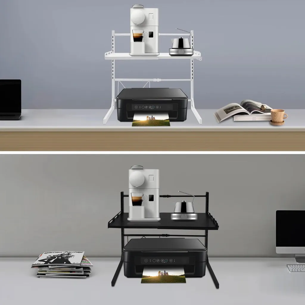 Organiseur Cuisine : Étagère Micro-ondes Extensible Hauteur Réglable - 3
