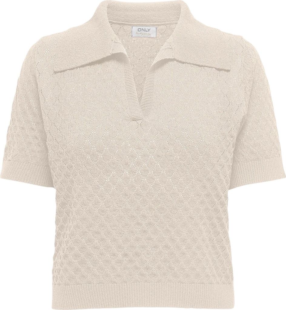 Only Cosima Structure Knit Polo Shirt Damen
