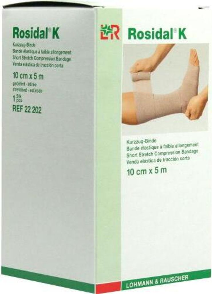 Rosidal K Kurzzugbinde 10 cm x 5 m, 1 St. Binde