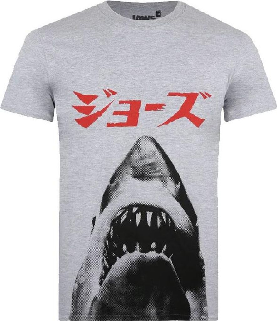 Jaws - T-Shirt für Herren TV1633 (XXL) (Grau)