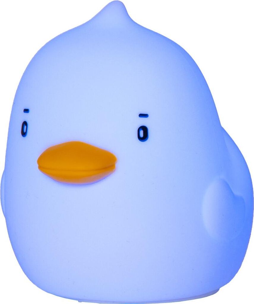 Star Trading 357-59 LED Nachtlicht, Ente, 7 einstellbare Farben mit Touchsensor, USB Anschluss, ca. 14,4x12,7 cm, wiederaufladbar, incl. Batteri...