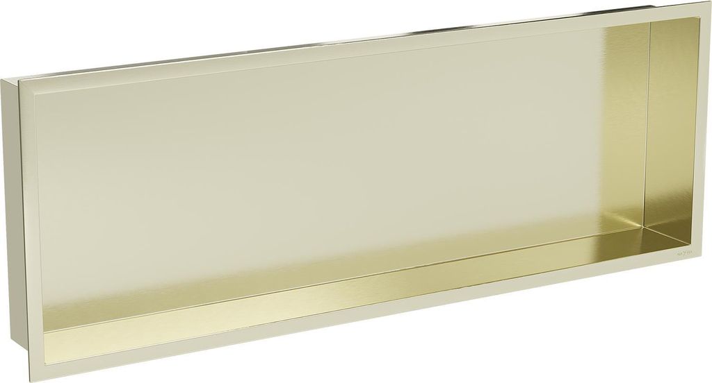 Mexen X-Wall-R Einbauregal mit Flansch 90 x 30 cm, Gold - 1950903010