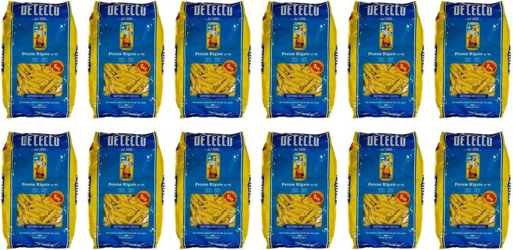 Penne Rigate N.41 De Cecco, 12er Pack (12x1kg)