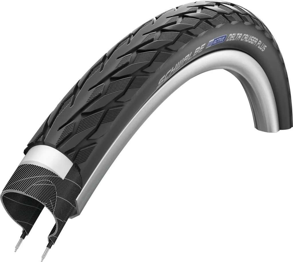Pneu pour Fauteuil Roulant et Vélo 24x1 3/8 Schwalbe Delta Plus Réflexion