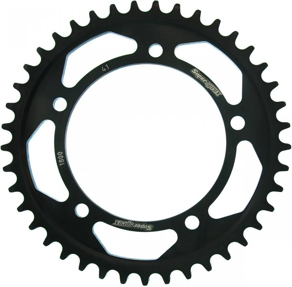 Couronne 41 dents Supersprox acier robuste pas 530 finition noire