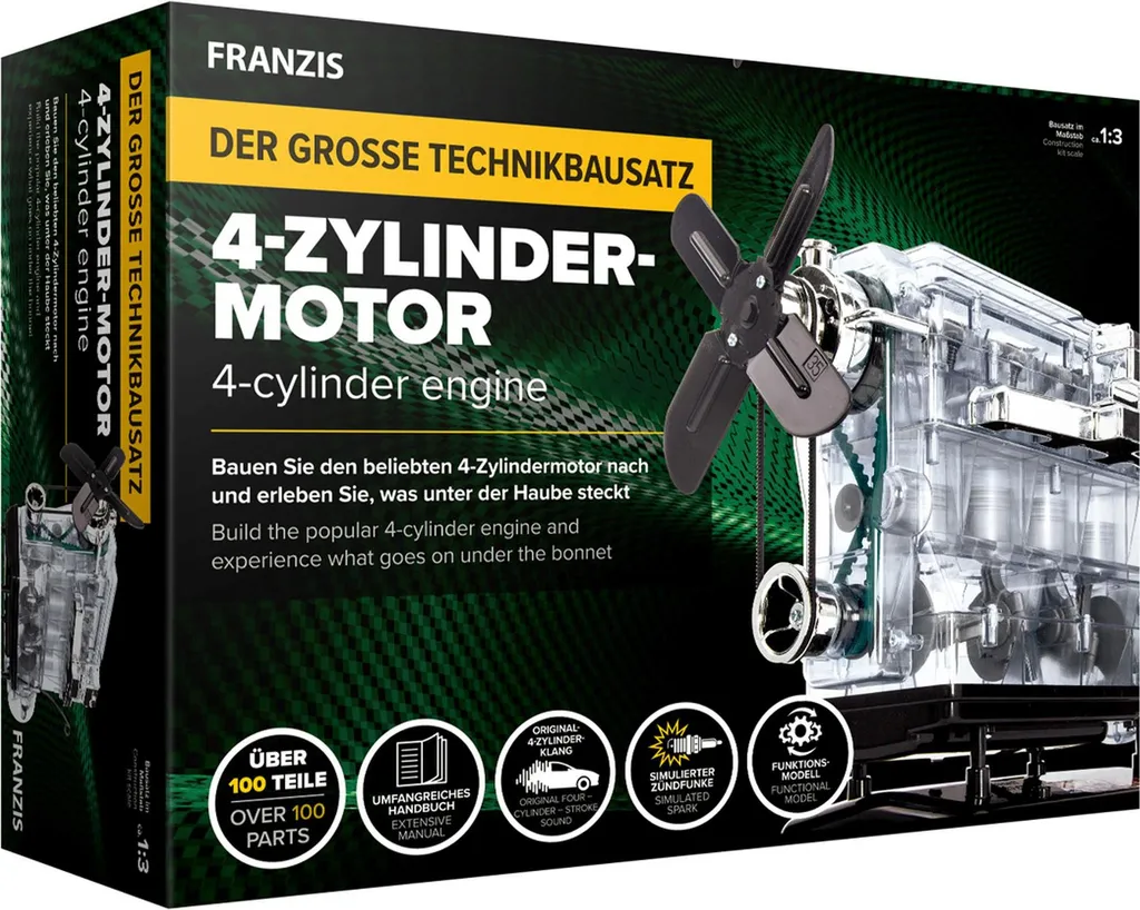 Comprendre la mécanique facilement avec le Moteur à 4 cylindres Franzis