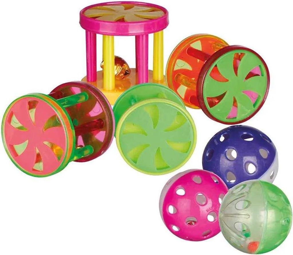 Trixie Plastový míček/klec s rolničkou 4,5cm/4cm ( 60ks Obrázek produktu 
