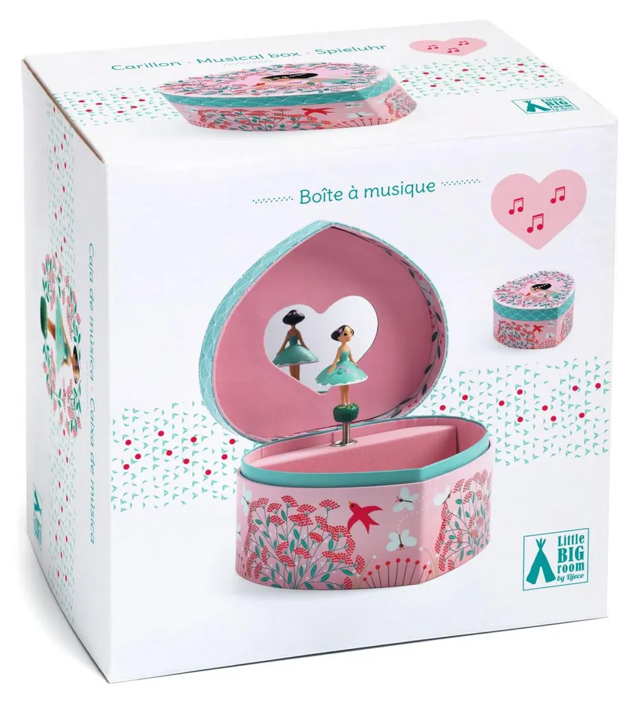 Rangement bijoux enfant : Boîte à musique Djeco Mélodie printemps