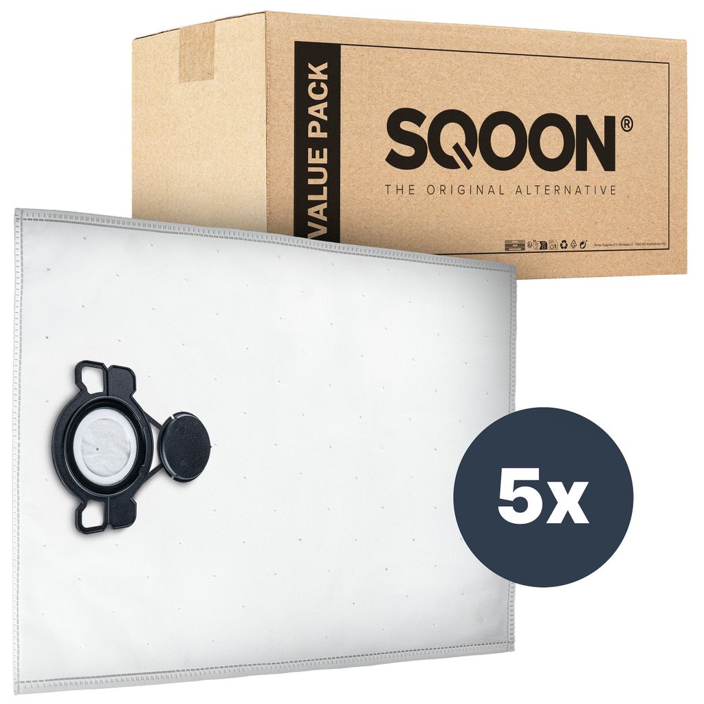 SQOON Staubsaugerbeutel 5 Stück + Filter für Kärcher Produktbild 