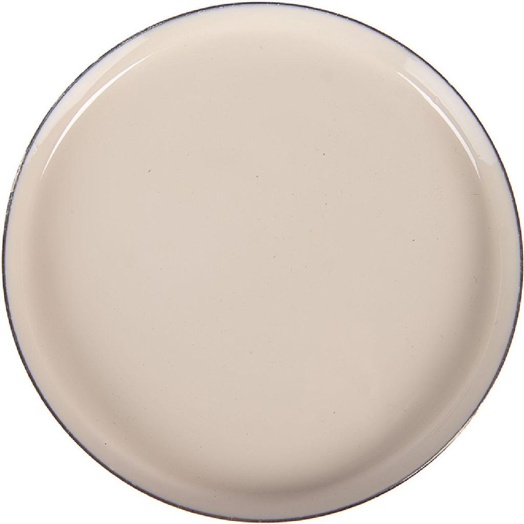 Clayre & Eef 6Y5973 Untersetzer Beige-Gold Ø 11 cm Höhe 1 cm Eisen