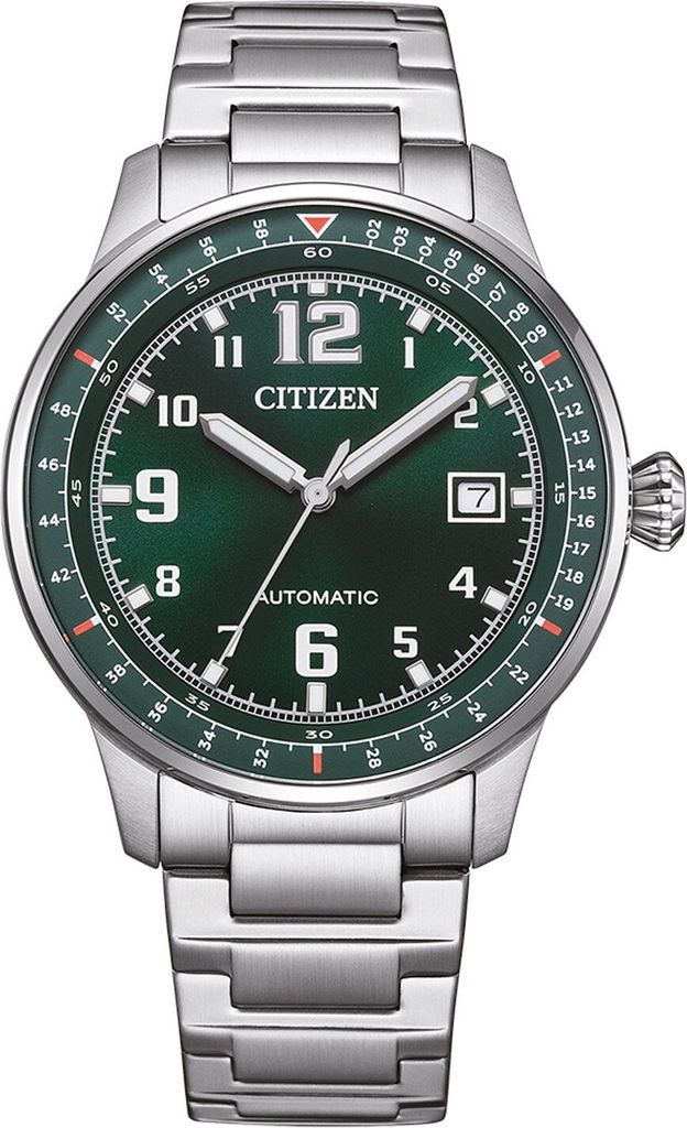 Citizen NJ0190-51X Herrenuhr Automatik Stahl/Dunkelgrün 1