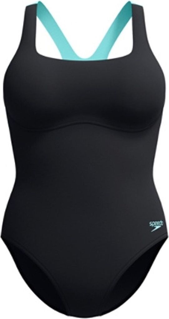 Speedo Flex Band With Built-in-bra Badeanzug Schwarz UK 40 Damen Schwarz UK 40