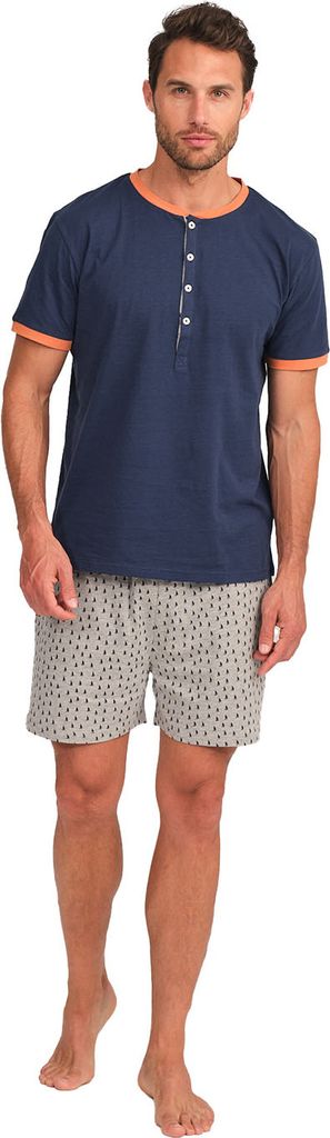 J&J Brothers JJB13 Kurzarm-Pyjama für Herren