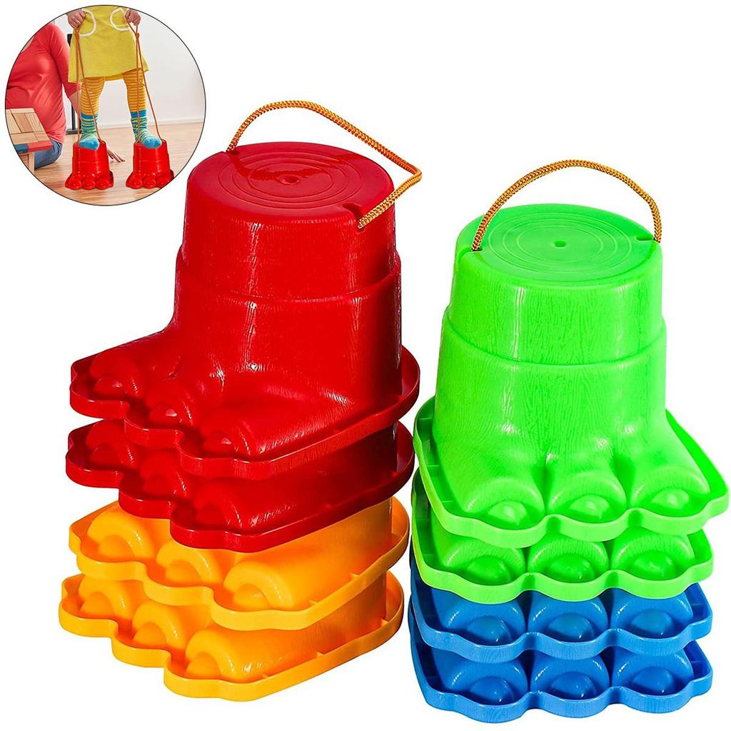 Kinder Balance-Stelzen – 4 Paar Monsterfüße für Produktbild 