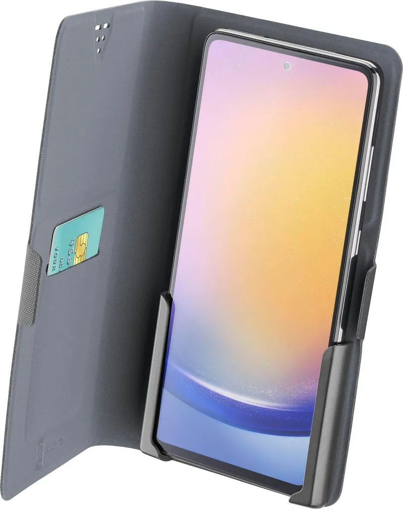 Étui portefeuille Cellularline SLIDECLICKNEW3XK noir pour téléphone