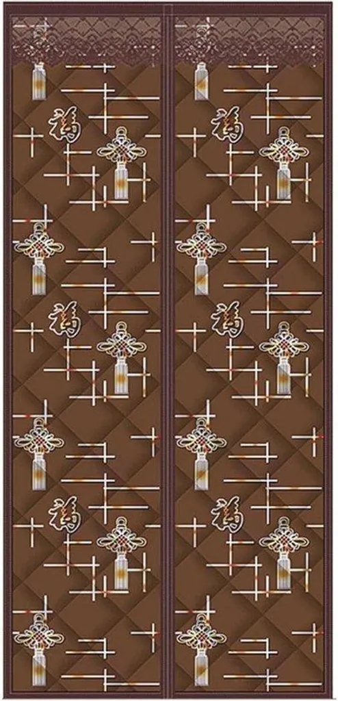 Rideau Isolant Thermique et Phonique - Porte Magnétique Souple 95x210 cm