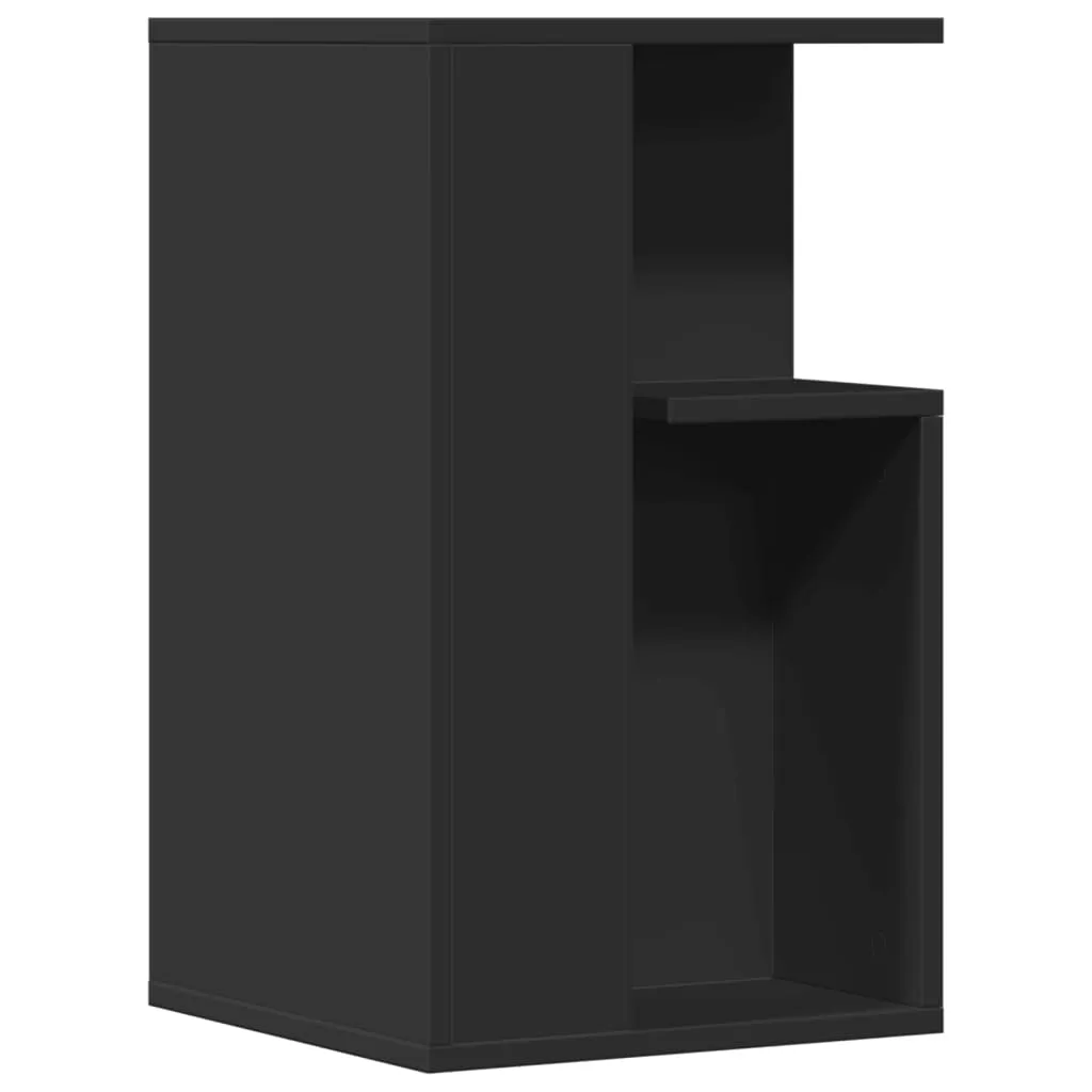 Tavolino Nero 35x35x60 cm SYFAX - Mobile Multistrato Design Urban