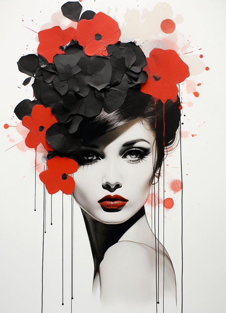 Plakat 20,5x28,4cm Blumenpasión