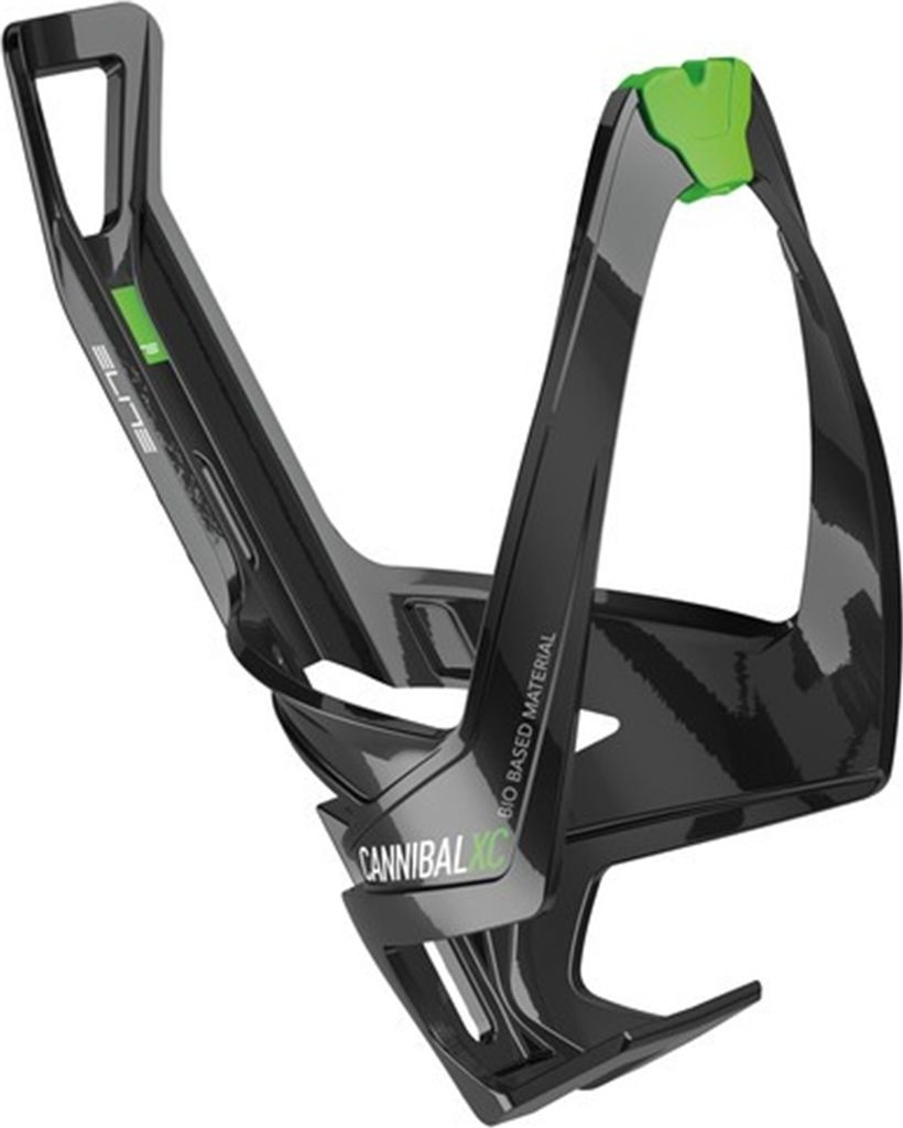Elite Cycling Cannibal XC Based Bottle Cage Black/Green Halter für Fahrradflaschen