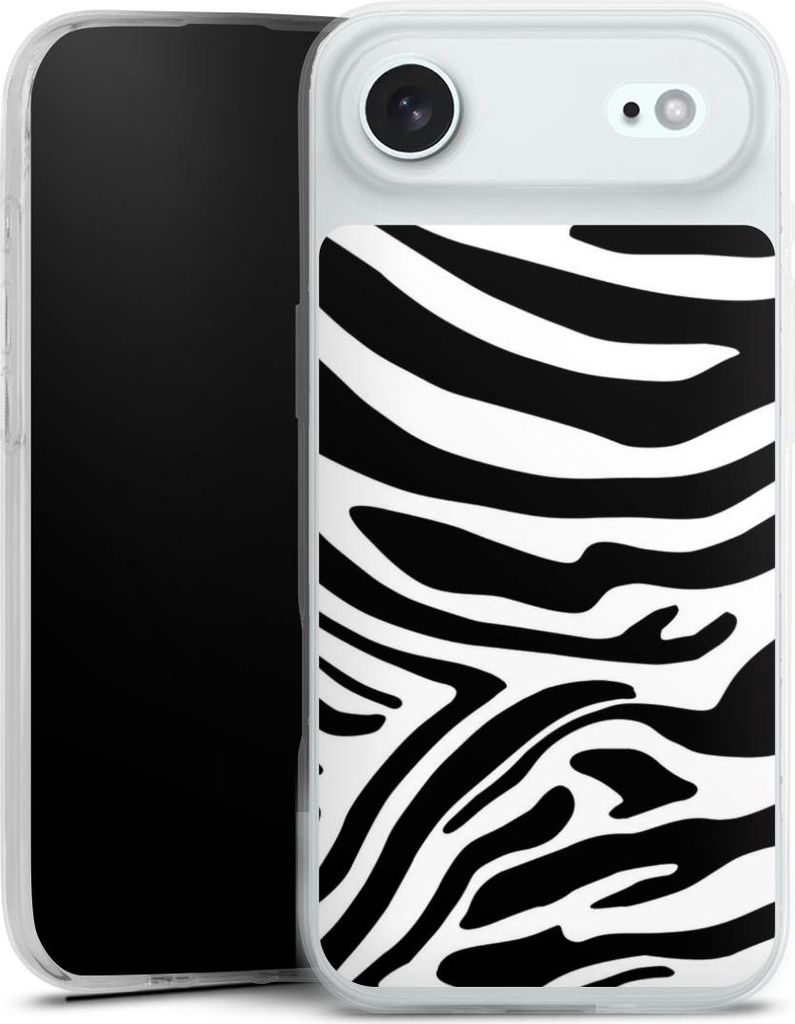 DeinDesign Slim Hülle für Apple iPhone Air Silikon Case Ultra Dünn Handyhülle Animal-Look Animalprint Zebra