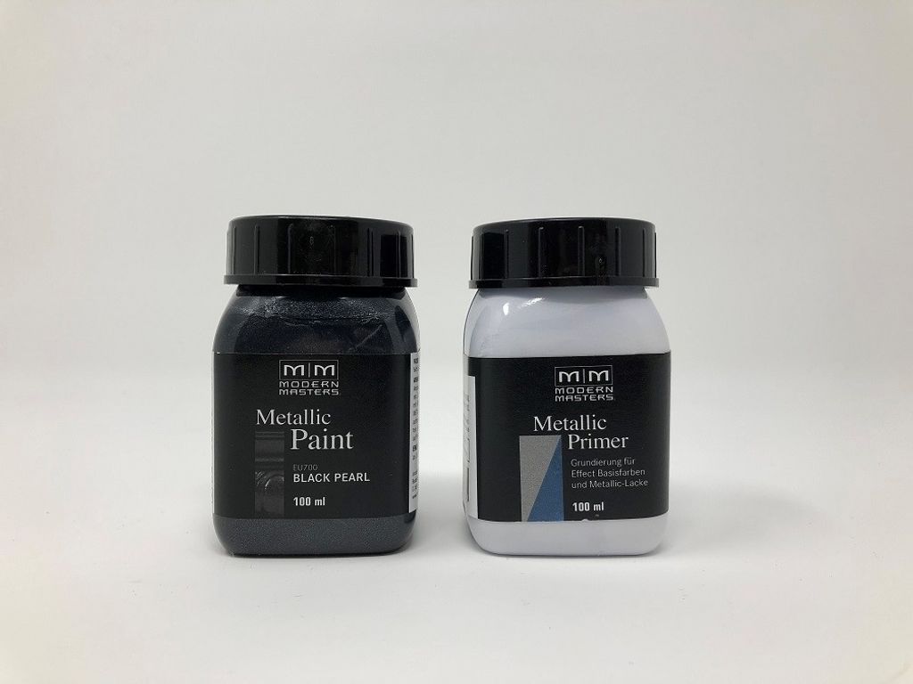 Modern Masters | Metallic Farbe / Lack | Inkl. Grundierung / Primer | Black Pearl