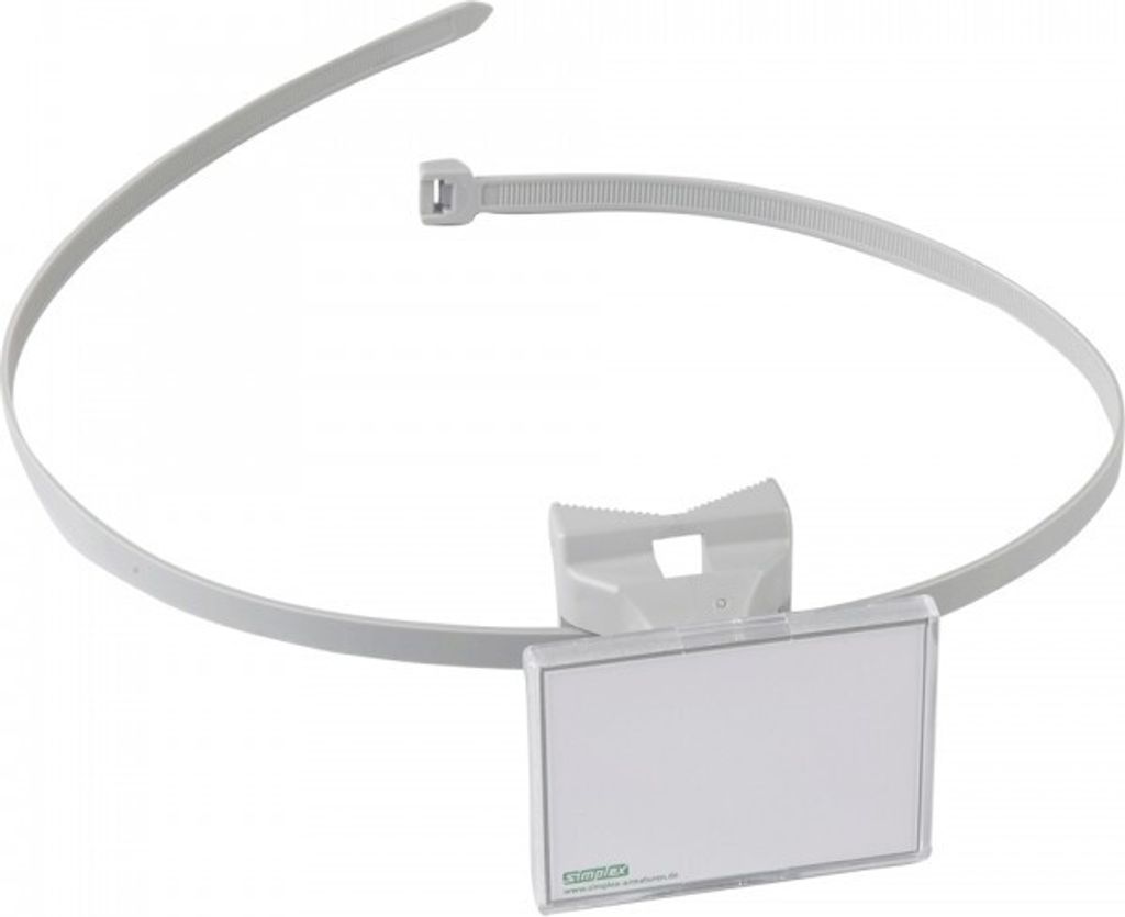 Schild I QUICK-Schilderhalter, mit Schnellverschlussband, Kunststoff, 70x50x8...
