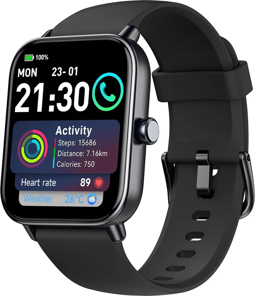 Montre de sport intelligente avec suivi fitness complet et étanche IP68