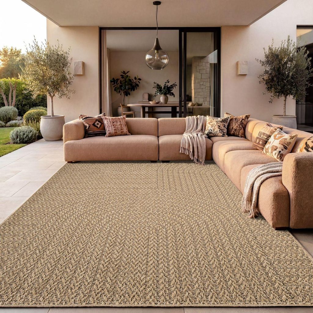 Outdoor Teppich Wetterfest Garten Schlafzimmer Flur Produktbild 
