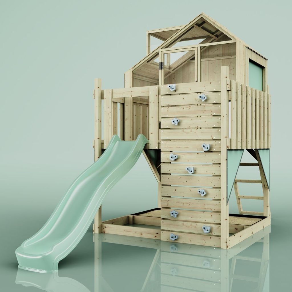 OutdoorToys Spielhaus Meteorit aus Holz in Grün