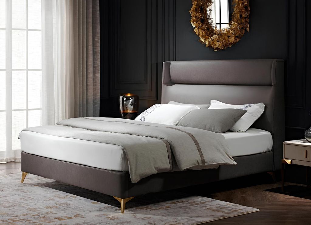 Bett Textil 2x Nachttisch 3 tlg. Schlafzimmer Set Möbel Modern Luxury Betten Neu