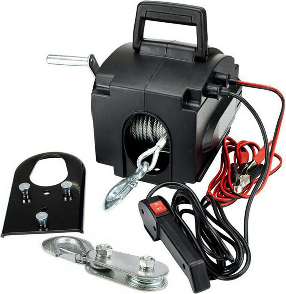 12V elektrický lanový naviják motorový naviják lodní Obrázek produktu 