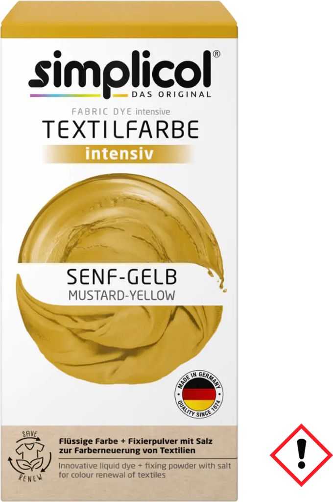 Simplicol Textile Colour Intensive Mustard Yellow Set Obrázek produktu 1