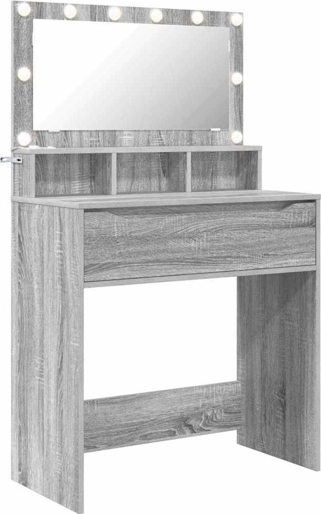 Schlafzimmer-Frisiertische Graues Sonoma 80 x 39,6 x 135 cm