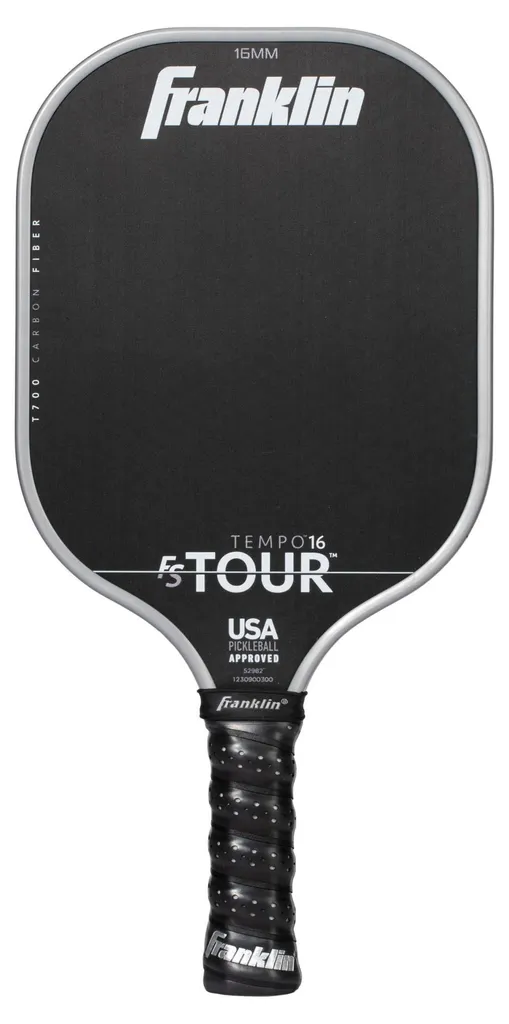Paddle Franklin FS Tour Tempo 16mm Carbone - Moins de Vibrations en Gris