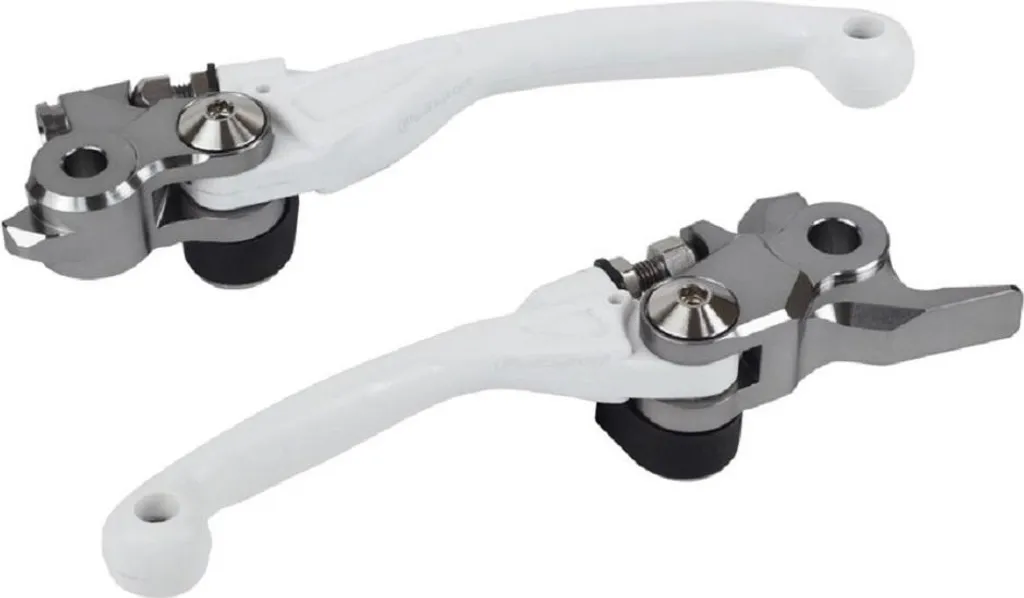 Levier de moto blanc Polisport Pivot articulé pour KTM et Husqvarna