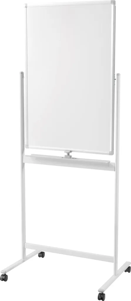 Tableau blanc pivotant magnétique 60x90 cm pour bureau et salle de classe