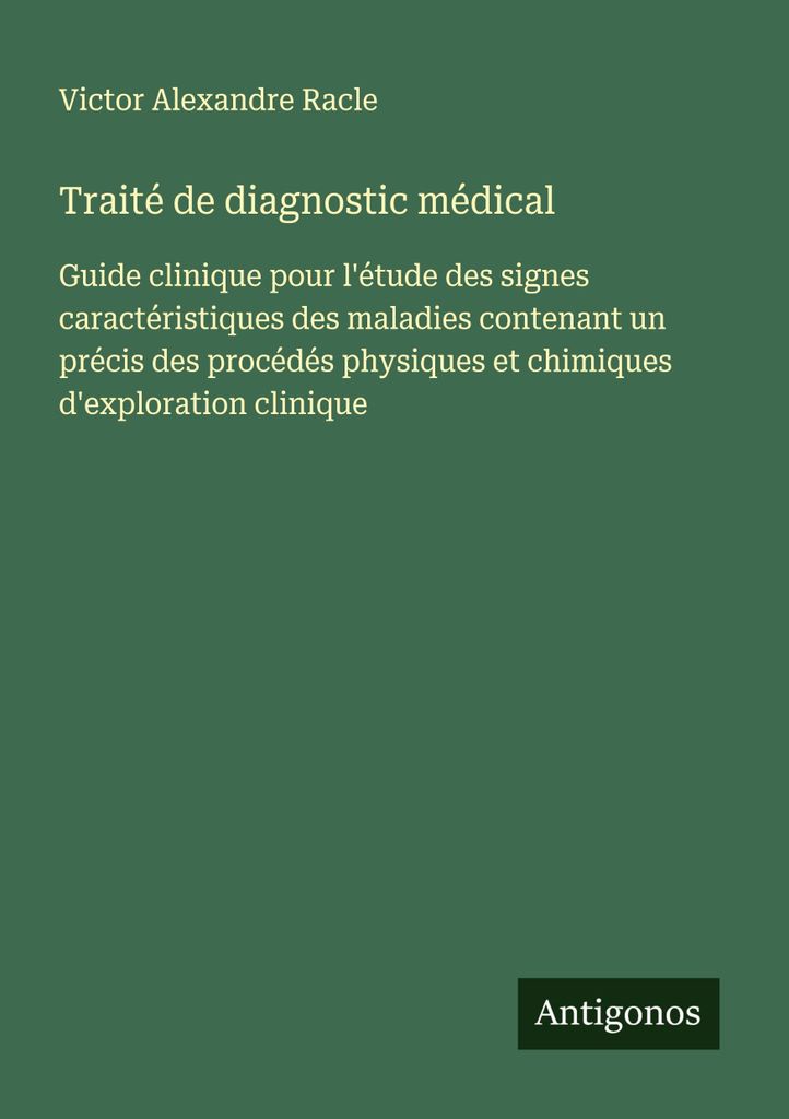Abhandlung über medizinische Diagnostik