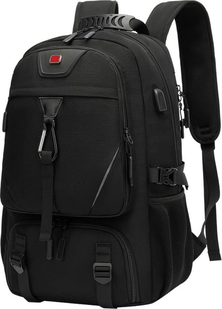 STILVORA Rucksack groß, Reise Rucksack mit großem Volumen, Reiserucksack mit vielen Taschen, Backpack für Camping & Wandern, Rucksack mit USB-An...