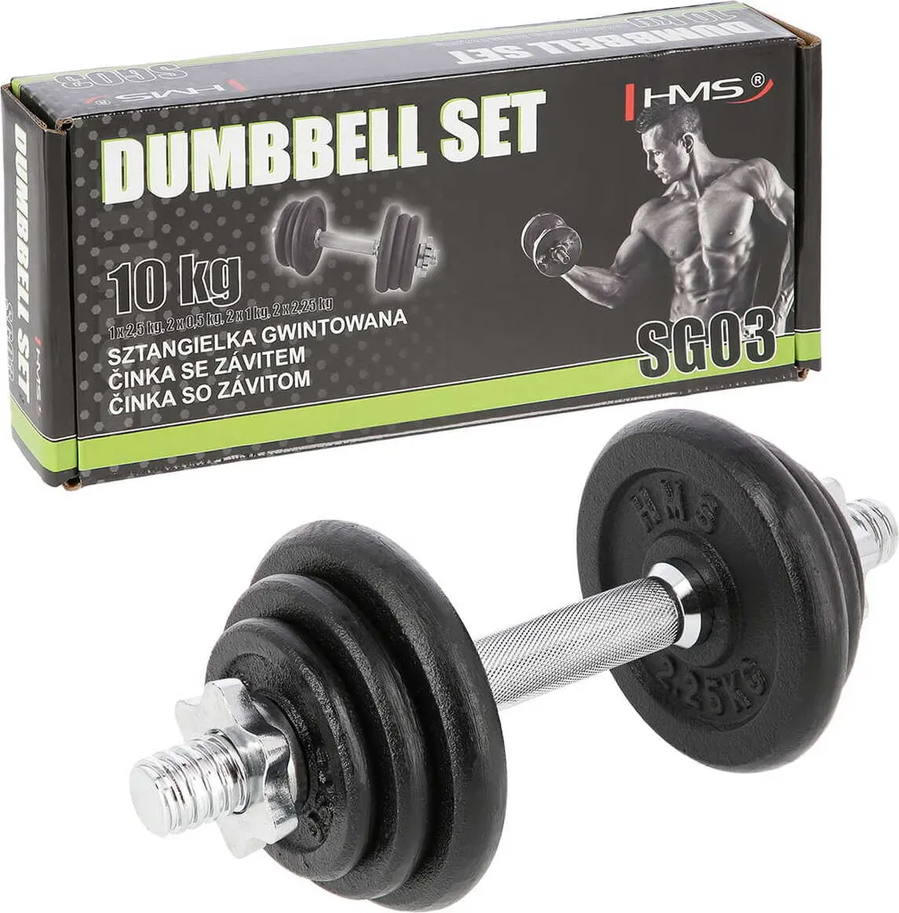 Haltère de Musculation HMS SG03 pour Entraînement Bras et Pectoraux - 4