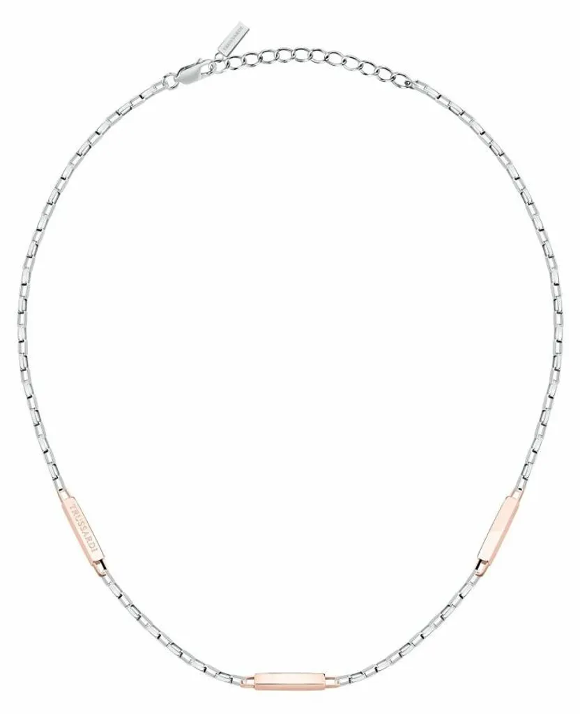 Fini la peau irritée : collier homme acier T-Steel TJAXV29 bicolore sain