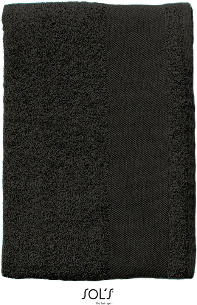 Telo Bagno SOLS 89002 Island 100x150 cm Nero Cotone 400g - Shop Online