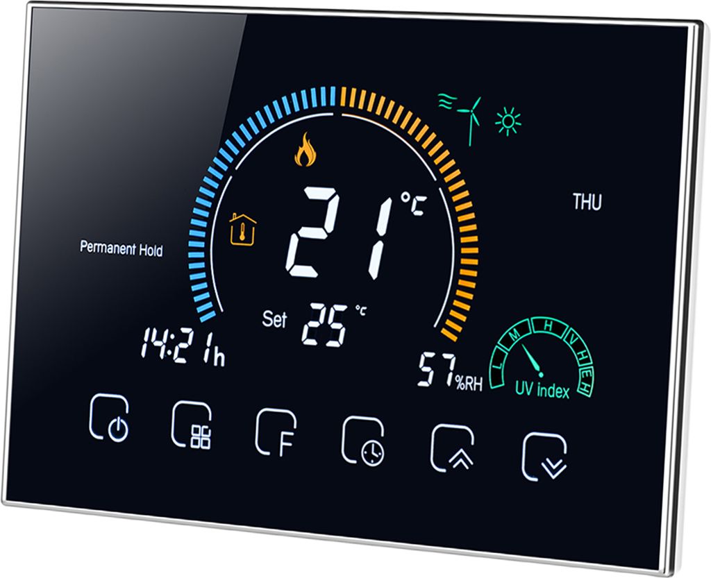 Inteligentný termostat Wi-Fi 95-240 V, programovateľný, Obrázok produktu 